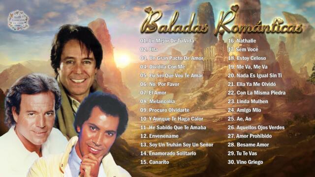 JULIO IGLESIAS, JOSÉ VELEZ, MANOLO OTERO MIX 30 SUPER ÉXITOS ROMÁNTICOS DEL RECUERDO