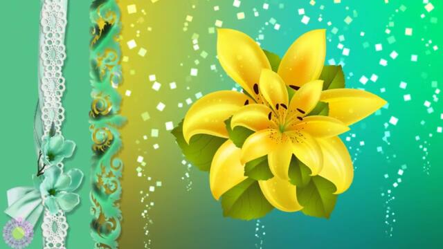 Стили Веер  Вальс прекрасных танцующих цветов