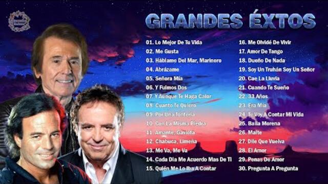 JULIO IGLESIAS, DYANGO, RAPHAEL SUS MÁS HERMOSA CANCIONES - 30 GRANDES ÉXITOS