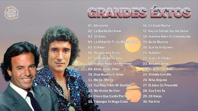 DANNY DANIEL Y JULIO IGLESIAS MIX 30 SUPER ÉXITOS ROMÁNTICOS DEL RECUERDO - BALADAS ROMANTICAS