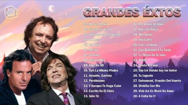 JULIO IGLESIAS, DYANGO, CAMILO SESTO SUS GRANDES ÉXITOS BALADAS ROMÁNTICAS INOLVIDABLES