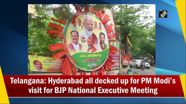 Telangana: Hyderabad all decked up for PM Modi’s visit for BJP National Executive Meeting