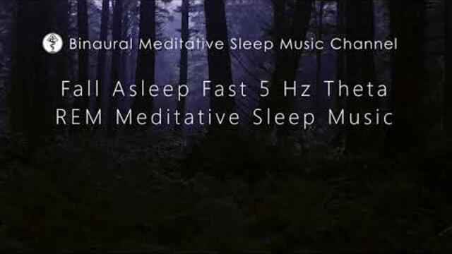 Fall Asleep Fast 5 Hz Theta REM Meditative Sleep Music