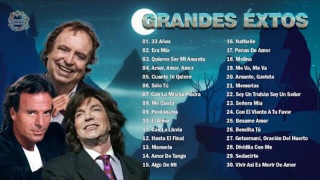 JULIO IGLESIAS, CAMILO SESTO, DYANGO ÉXITOS SUS MEJORES CANCIONES ROMANTICAS - 30 MEJORES CANCIONES