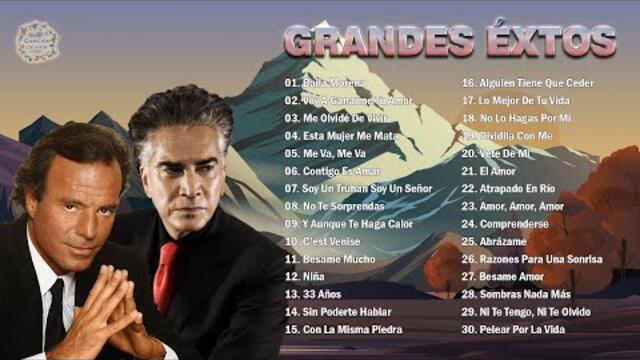 2 HORA DE MÚSICA ROMÁNTICA VIEJITAS PERO BONITAS 80 90S - JOSÉ LUIS RODRÍGUEZ Y JULIO IGLESIAS