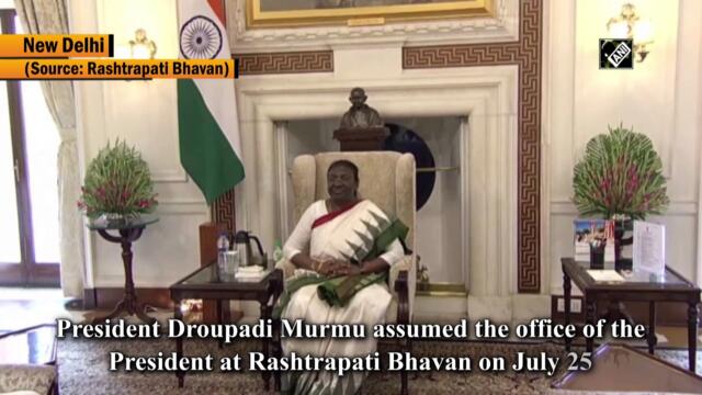 Droupadi Murmu assumes office of President at Rashtrapati Bhavan