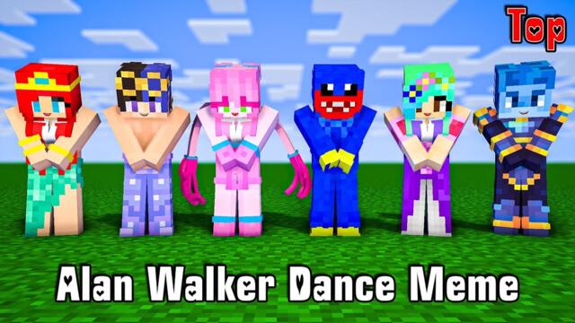 MONSTER SCHOOL - WALKER DANCE MEME CHALLENGE MOMMY LONG LEGS AND MERMAID - FUNNY MINECRAFT ANIMATION