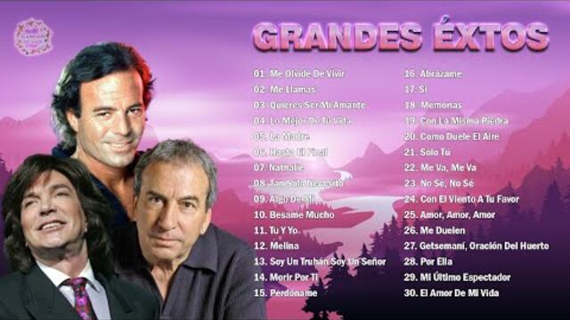 JULIO IGLESIAS, JOSÉ LUIS PERALES, CAMILO SESTO ÉXITOS DE SIEMPRE Y PARA SIEMPRE - 30 GRANDES ÉXITOS