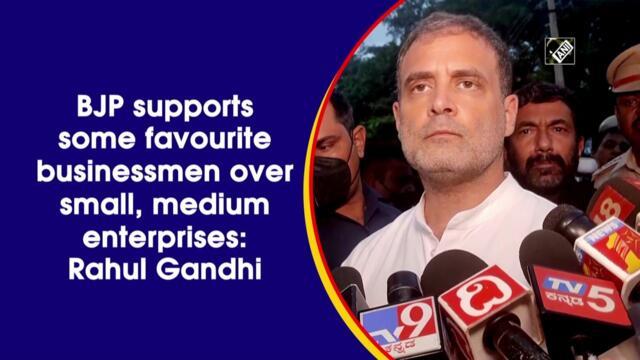 BJP supports some favourite businessmen over small, medium enterprises: Rahul Gandhi