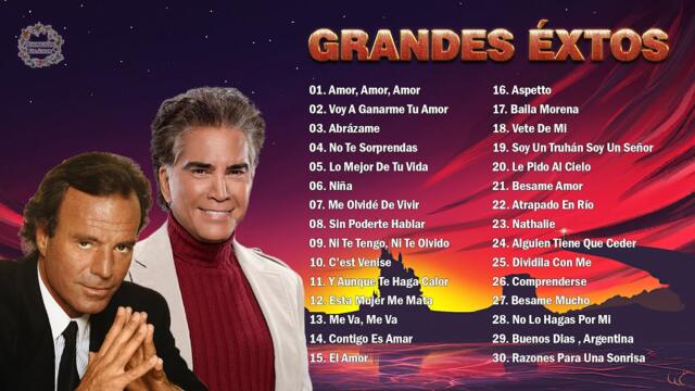 JOSÉ LUIS RODRÍGUEZ Y JULIO IGLESIAS ÉXITOS SUS MEJORES CANCIONES ROMANTICAS - 30 MEJORES CANCIONES