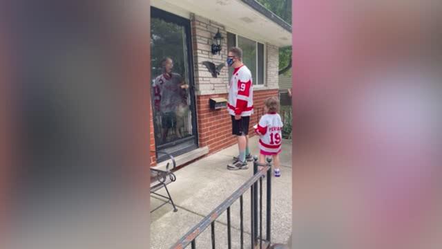 Grandma Can't Stop Shaking When She's Surprised By Family After Five Years