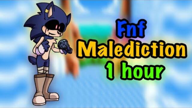 Friday Night Funkin (fnf) Malediction 1 hour -V.S. Sonic.Exe V3 [Fan made Song]