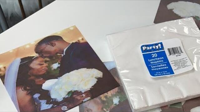 How to SUBLIMATE on Dollar Tree Napkins