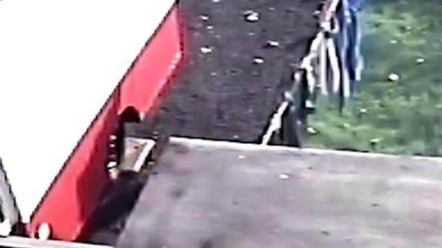 Chilling footage shows murderer dragging wife across field