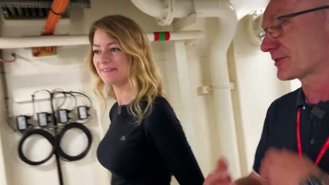 Pod pokładem promu Polferries. At the bottom of the car ferry. Iwona Blecharczyk