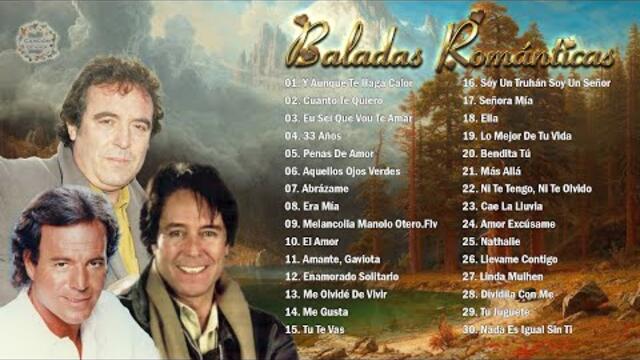 JULIO IGLESIAS, DYANGO, MANOLO OTERO MIX 30 SUPER ÉXITOS ROMÁNTICOS DEL RECUERDO