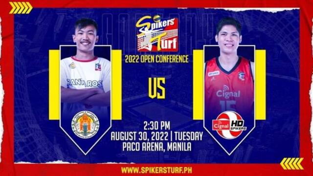 GAME 1 AUGUST 30, 2022 | SANTA ROSA CITY LIONS vs CIGNAL HD SPIKERS | 2022 SPIKERS'S TURF S5 OPEN CONFERENCE
