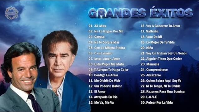 2 HORA DE MÚSICA ROMÁNTICA INOLVIDABLES DEL AYER DE JOSÉ LUIS RODRÍGUEZ Y JULIO IGLESIAS