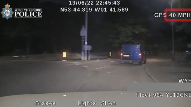 Footage shows teenage runaway driver steering wrong way down motorway in stolen van minutes before killing three people in head-on collision