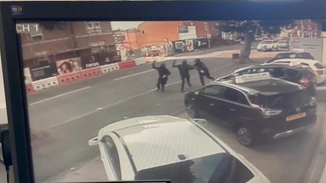 Youths caught smashing vehicles at car dealership