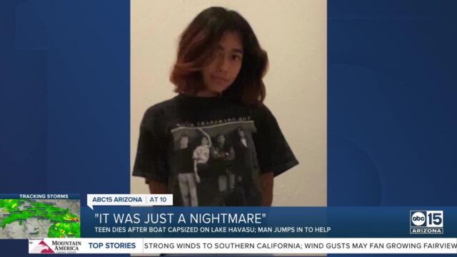 Family, witnesses speak out after teen dies when trapped under boat in Lake Havasu