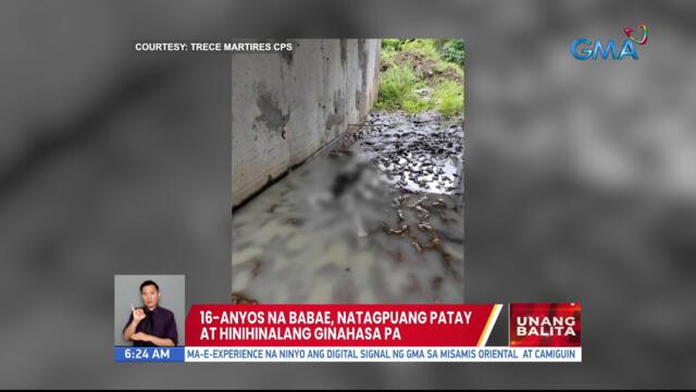 16-anyos na babae, natagpuang patay at hinihinalang ginahasa pa | UB