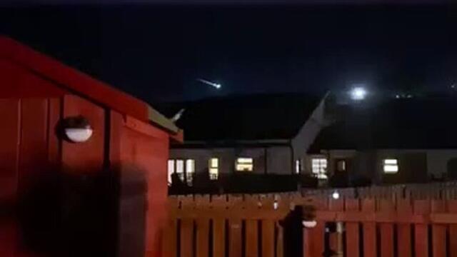 Scotland Meteor: Woman captures moment meteor speeds across night sky