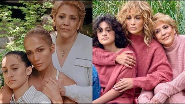 Jennifer Lopez With Mother & Daughter In A Beautiful Photoshoot
