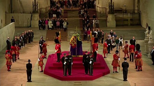 Royal guard collapses as Queen's coffin lies in state