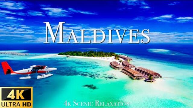 Maldives 4K - Scenic Relaxation Film With Calming Music  (4K Video Ultra HD)