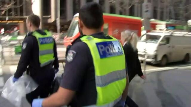 Man arrested after carrying mock flammables in the CBD