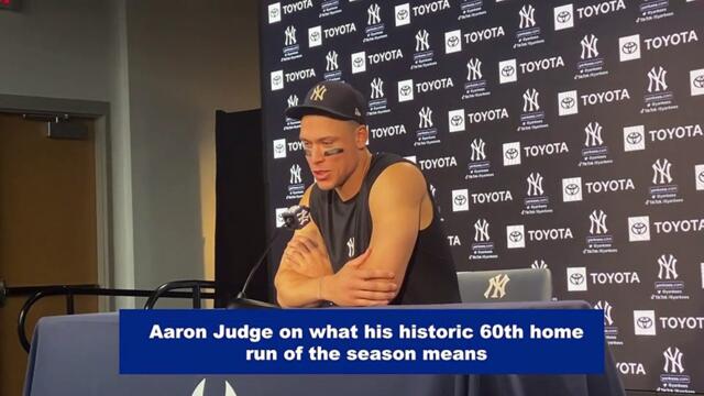Aaron Judge on What Hitting His 60th Home Run Means to Him