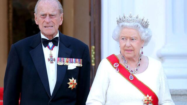 Queen Elizabeth and Prince Philip's names added to ledger stone marking graves