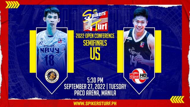 GAME 2 SEPTEMBER 27, 2022 | PGJC-NAVY SEALIONS vs CIGNAL HD SPIKERS | 2022 SPIKERS' TURF S5 OPEN CONFERENCE