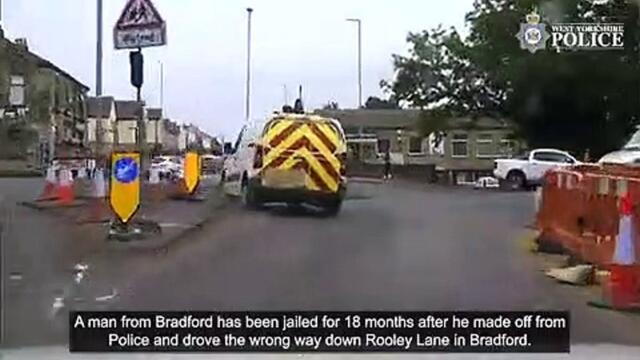 Police forced to ram a banned and uninsured driver twice as he sped across Bradford after injuring woman 