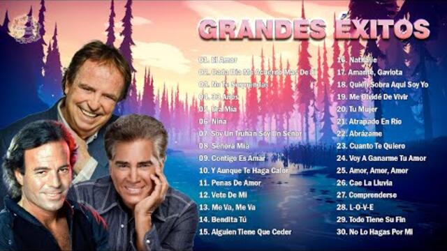 DYANGO, JOSÉ LUIS RODRÍGUEZ, JULIO IGLESIAS PURO 30 ÉXITOS ROMÁNTICOS INOLVIDABLES