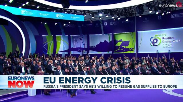 President Putin tells Europe he's 'ready' to resume gas supplies