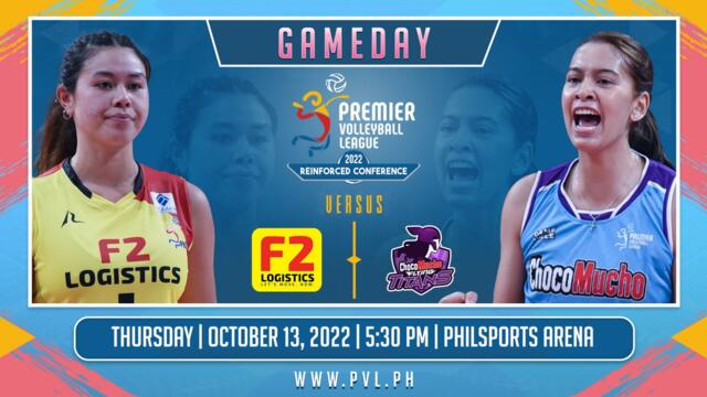 GAME 2 OCTOBER 13, 2022 | F2 LOGISTICS vs CHOCO MUCHO FLYING TITANS | 2022 PVL REINFORCED CONFERENCE