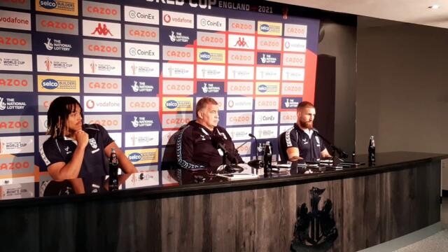 England press conference after win over Samoa
