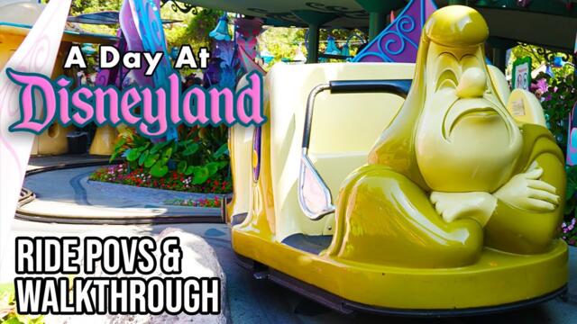 Star Wars, Alice and Retro Mickey Mouse Merch - Disneyland Rides & Walkthrough [4K POV]