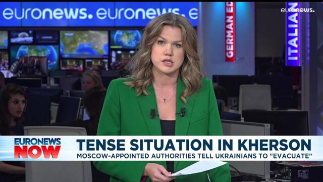 Russia-installed officials urge Kherson residents to pack up and go