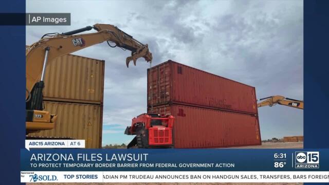 Arizona files lawsuit against Biden administration over temporary border