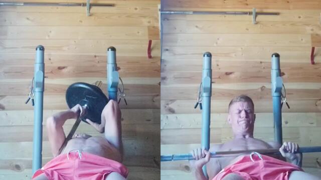 'When you get beaten at your own game!' - Hilarious lifting fail sees guy fighting for his life