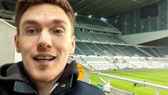 Dom Scurr reacts as Newcastle United thump Aston Villa in Premier League