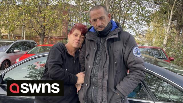 Couple forced to live in CAR after being made homeless