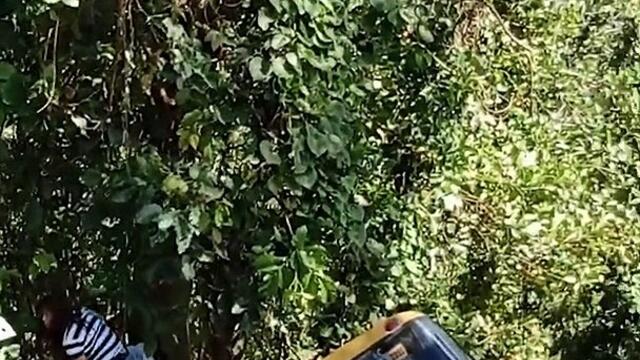 A bus fell off a cliff in Orani, Bataan