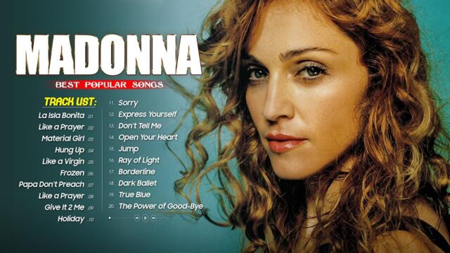 Madonna - Greatest Hits 2022 - Madonna Greatest Hits Full Album 2022 / La Isla Bonita, Hung Up, Frozen