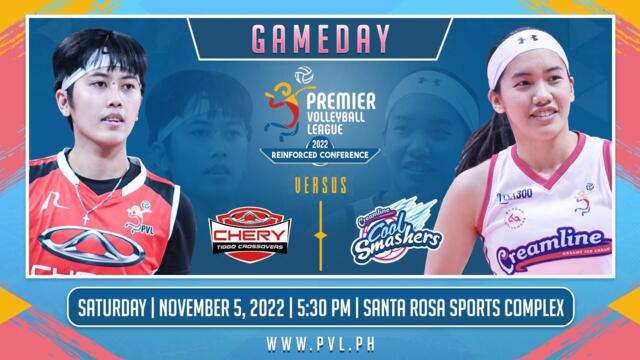 GAME 2 NOVEMBER 5, 2022 | CHERY TIGGO CROSSOVERS vs CREAMLINE COOL SMASHERS | 2022 PVL REINFORCED CONFERENCE