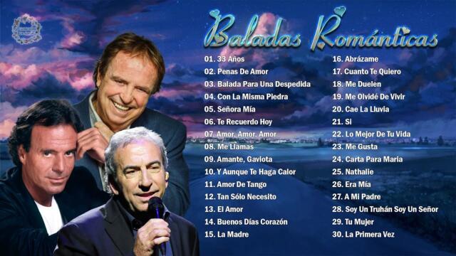 JULIO IGLESIAS, DYANGO, JOSÉ LUIS PERALES TODOS SUS 30 GRANDES EXITOS INMORTALES - CANCIÓN DE AMOR