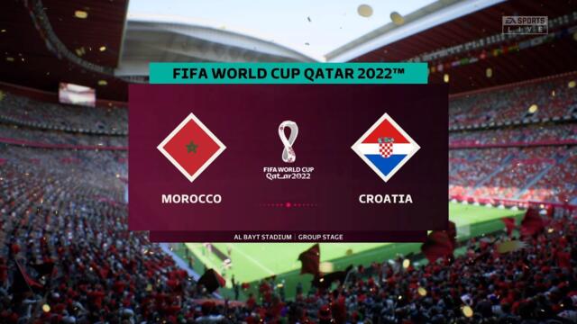 Morocco vs Croatia | FIFA World Cup Qatar 2022 - 23rd November 2022 Full Match | PS5